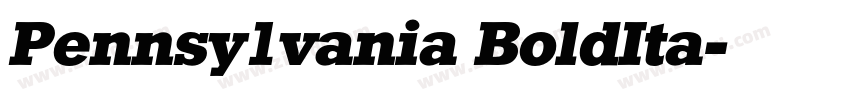 Pennsy1vania BoldIta字体转换